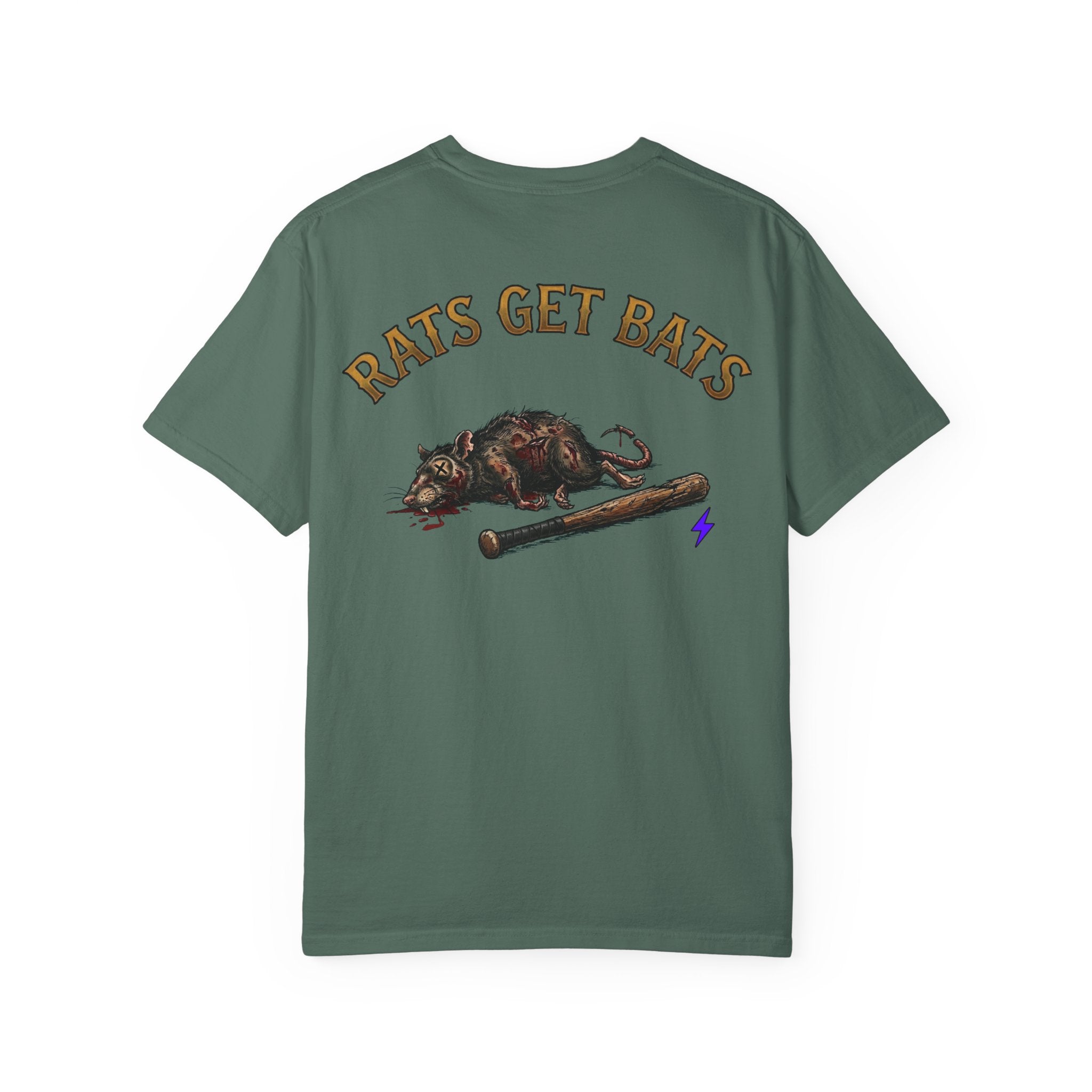 Rats Get Bats Garment-Dyed T-shirt